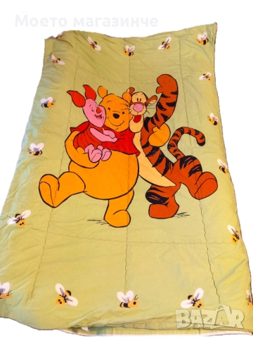 Спален комплект за единично легло с Мечо Пух - 100% памук