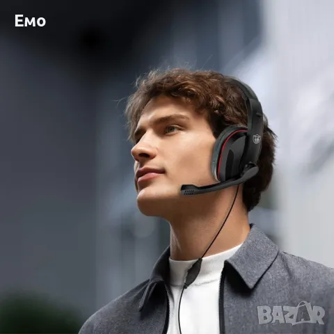 Gaming: Жични слушалки, с микрофон който се върти, снимка 5 - Слушалки и портативни колонки - 47837327