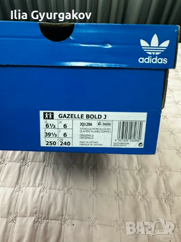 Adidas Gazella 39 1/3, снимка 2 - Маратонки - 53879418