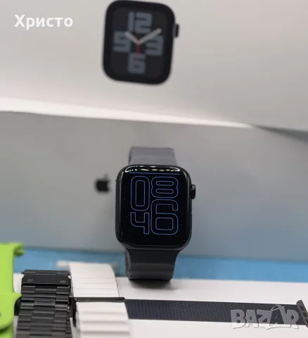 Смарт часовник Apple Watch SE 2nd Gen GPS + Cellular 44mm, Midnight Aluminum + каишки, снимка 2 - Смарт часовници - 56170661