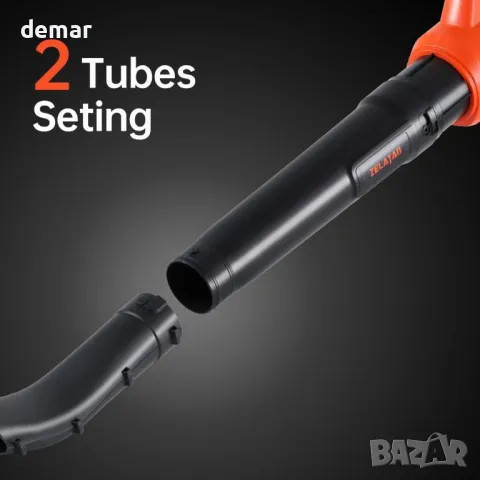 Безжичен вентилатор за листа ZELATAN 4,0 Ah, 130 MPH, 2 скорости, снимка 5 - Градинска техника - 47852966