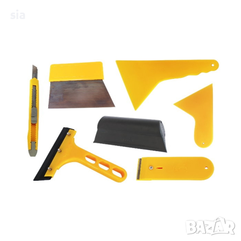 Шпатули за фолио, Комплект поставяне на фолио,7 части