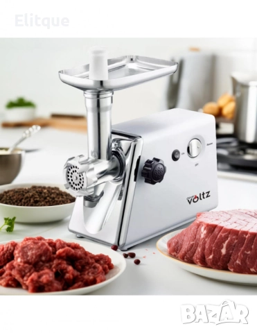 Месомелачка, 2000W, Приставка за домати, Бял, снимка 4 - Друга електроника - 52831221