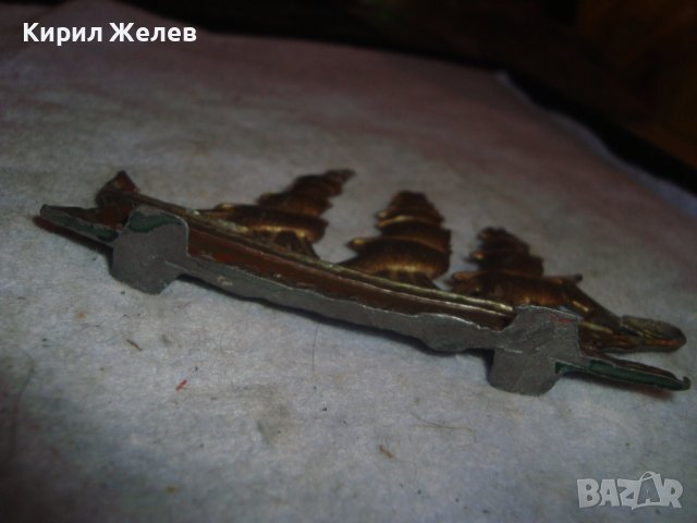 СТАР ОЛОВНА СТАТУЕТКА ФИГУРКА на КОРАБ ВЕТРОХОД ПЛАТНОХОД ЛАКИРАН РЯДЪК за КОЛЕКЦИЯ ДЕКОРАЦИЯ 22736, снимка 10 - Колекции - 38138051