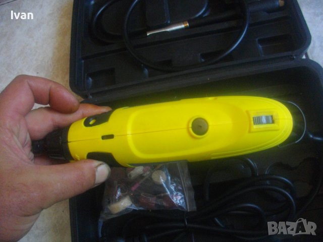 Нова Немска Мини Дрелка-Шлифовалка/Прав Шлайф-140W-TROVEX/170W-Top Craft-Пълен Комплект, снимка 16 - Други инструменти - 37640952