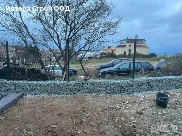  Бургас - Оградни мрежи, ламелни огради, пана, габиони и колове – монтаж и доставка, снимка 15 - Огради и мрежи - 49555020