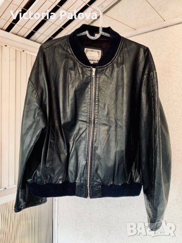 Кожен бомбър CONCEPTS овърсайз, снимка 9 - Якета - 38612754
