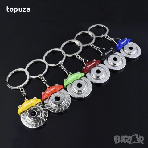Метален хромиран ключодържател "спирачен диск", снимка 2 - Аксесоари и консумативи - 39350294