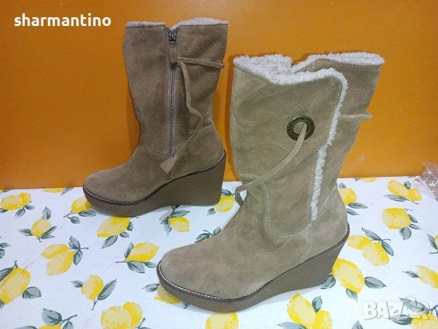 Hilfiger кожени ботуши N 39 - 9,5 €, снимка 7 - Дамски ботуши - 52973516