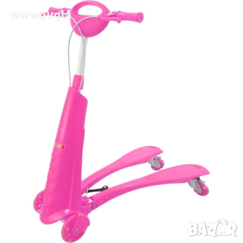 Тротинетка жабка с 4 колела (2 отпред и 2 отзад), снимка 3 - Детски велосипеди, триколки и коли - 11317030