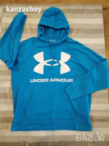 Under Armour Rival Fleece Big Logo Hoodie - страхотно мъжко горнище 2ХЛ, снимка 4 - Спортни дрехи, екипи - 47916859