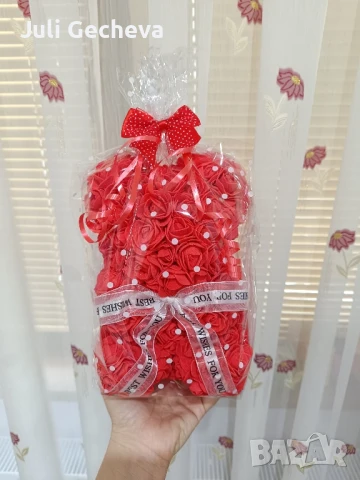 Ръчно изработени мечета от рози!, снимка 8 - Декорация за дома - 50606054