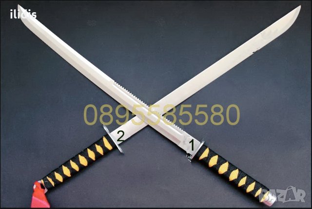 Катана самурайски меч Sekizo. ( номер 1 от снимката) и BOKKEN, снимка 1 - Ножове - 34895407