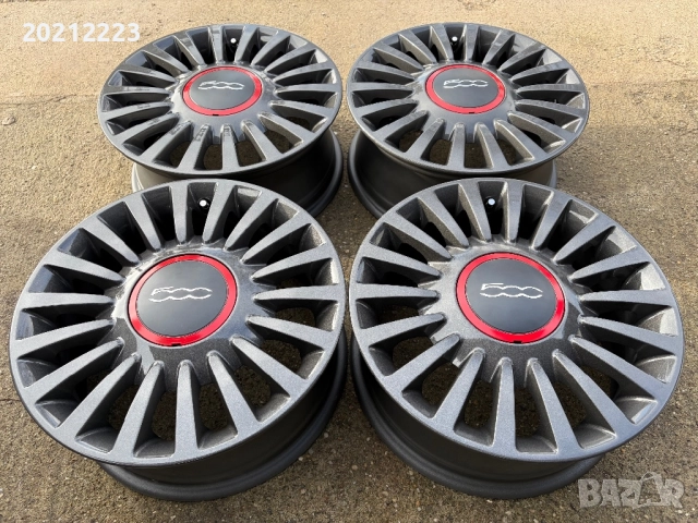 4 броя алуминиеви джанти за Fiat 500 15, снимка 3 - Гуми и джанти - 52773654