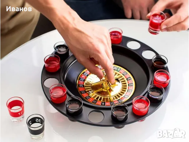 Настолна игра рулетка Drinking Roulette Set, снимка 3 - Рулетки - 47482746