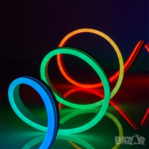 Неонови LED лентови светлини , снимка 5 - Лед осветление - 51992579