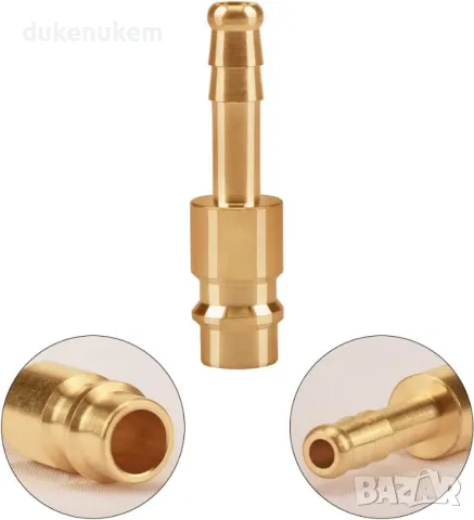 НОВИ! Месингови Пневматични Бързи Връзки, 6 мм, 2 бр/к-кт, снимка 3 - Други инструменти - 49857317