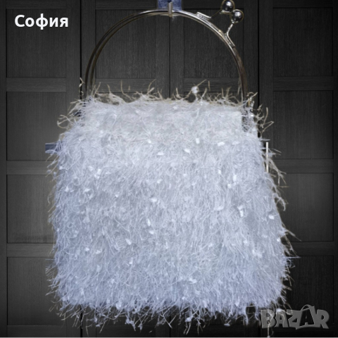 Атрактивна дамска текстилна чанта с кръгли дръжки, снимка 2 - Чанти - 44570228