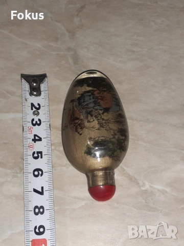 Старо малко китайско шишенце - шише за енфие, снимка 6 - Антикварни и старинни предмети - 53357260