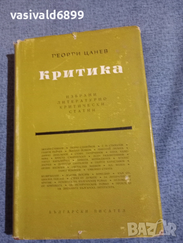 Георги Цанев - критика 
