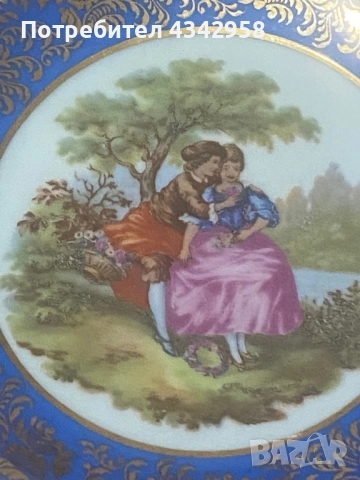 Винтидж порцеланова чинийка Limoges France ., снимка 2 - Антикварни и старинни предмети - 52355569