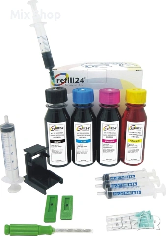 Нов Комплект за пълнене: Мастило за пълнене 400 мл, съвместимо с Canon PG-545 CL-546, PG545 CL546 XL