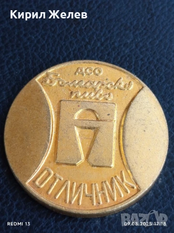 Плакет ДСО БЪЛГАРСКО ПИВО ОТЛИЧНИК за КОЛЕКЦИЯ ДЕКОРАЦИЯ 31287, снимка 3 - Антикварни и старинни предмети - 51309832