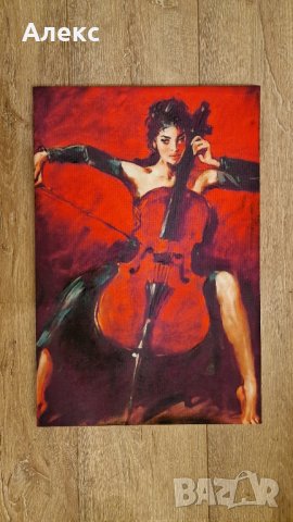 Голямо платно, принт "Червена симфония" от Андрю Атрошенко 60см/40см, снимка 2 - Картини - 31329217