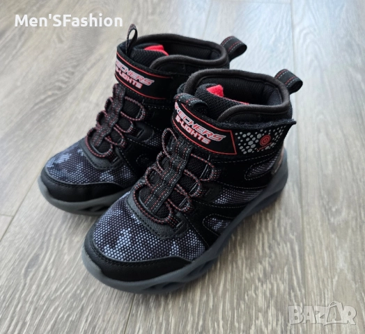 Skechers Lights - светещи боти обувки, снимка 4 - Детски маратонки - 51815955