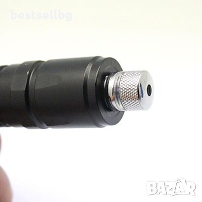 Мощен зелен акумулаторен лазер пойнтер 500mW приставки точка лъч фенер, снимка 2 - Измервателни инструменти - 29229698