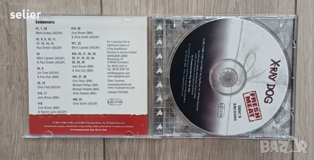 X-Ray Dog ‎– Fresh Meat Издание 🇺🇸 USA 2002г-PROMO Състояние на диска:VG+ Състояние на кутията:NEA, снимка 3 - CD дискове - 54295510