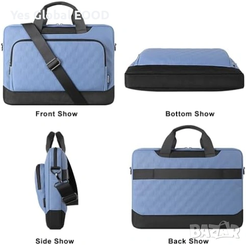 DOMISO защитна чанта за лаптоп 17–17.3 инча с презрамка, снимка 6 - Лаптоп аксесоари - 53071893