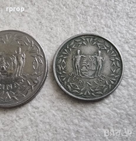 Монети. Суринам . 25 и 100 цента. 1976, 1989 година . 2 бр, снимка 6 - Нумизматика и бонистика - 42425227