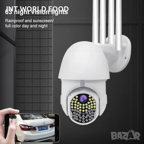 AL-63 LED 2MP 1080P HD WiFi IP Kамера Нощно виждане Детекция на движение, снимка 2 - IP камери - 52064023