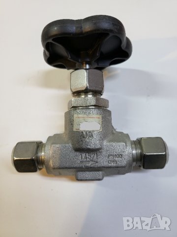 Ръчен вентил кран за високо налягане 400 атмосфери ( неръждаем )  - PN400 DN8 UA 1.4571