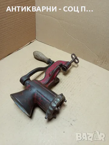 Соц Стара Малка Немска Месомелачка Номер 5., снимка 3 - Антикварни и старинни предмети - 49800343