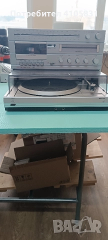 грамофон фм тюнер касетофон, снимка 4 - Радиокасетофони, транзистори - 52549283