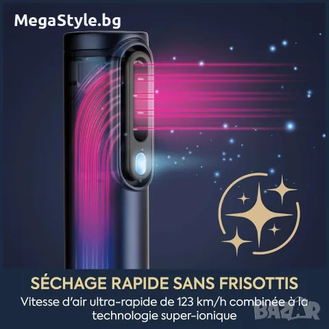 Сешоар и преса за изправянеBaByliss Air Wand,всичко в едно,за мокра или суха коса, против накъдряне, снимка 5 - Сешоари - 55823273
