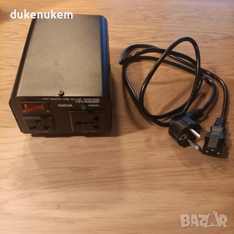 500W 220V към 110V Тороидален Трансформатор/Преобразувател на напрежение, снимка 9 - Друга електроника - 52046970