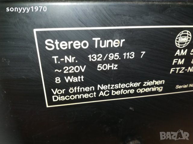 поръчан-studio 2000t hifi tuner-sweden 2110201832, снимка 18 - Ресийвъри, усилватели, смесителни пултове - 30506029
