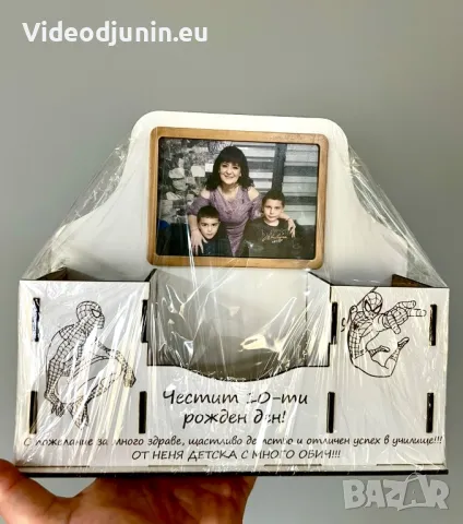 Моливник със снимка , снимка 2 - Сувенири от дърво - 49332111