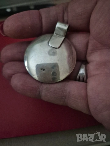 сребро и ларимар, снимка 3 - Колиета, медальони, синджири - 53060229