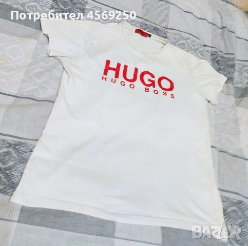 HUGO BOSS Оригинална мъжка тениска (Размер М) – Като НОВА!, снимка 4 - Тениски - 54344829