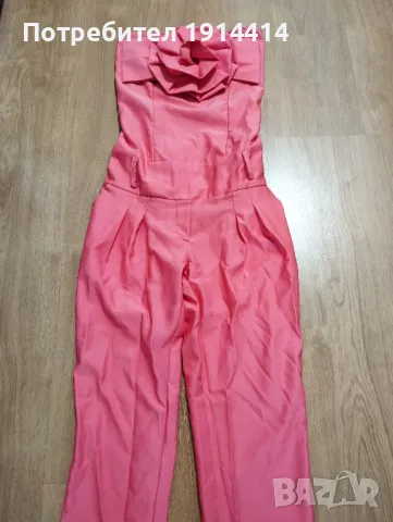 Елегантен дамски гащеризон с красиво цвете на бюста , снимка 8 - Гащеризони - 49752431