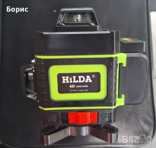 Лазерен нивелир 4D - Hilda, снимка 2 - Измервателни инструменти - 56227898