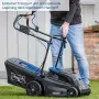 Акумулаторна косачка Scheppach BC-MP380-X 20V 38см Косене Събиране на трева Мулчиране, снимка 1