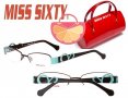 ПРОМО 🍊 MISS SIXTY 🍊 Дамски рамки за очила TURQUOISE HEART нови с кутия