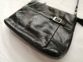 Подарък при поръчка над 25 лв - belsac дамска кожена чанта за рамо в черен цвят, снимка 3