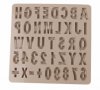 2,3 см букви азбука Латиница и числа цифри квадратен силиконов молд форма фондан глина гипс шоколад , снимка 3
