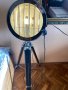 Наземна лампа на дървен статив,тринога,трипод, снимка 13